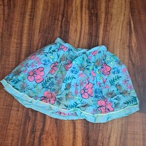 Cat and Jack Baby Blue Flower Print Skirt